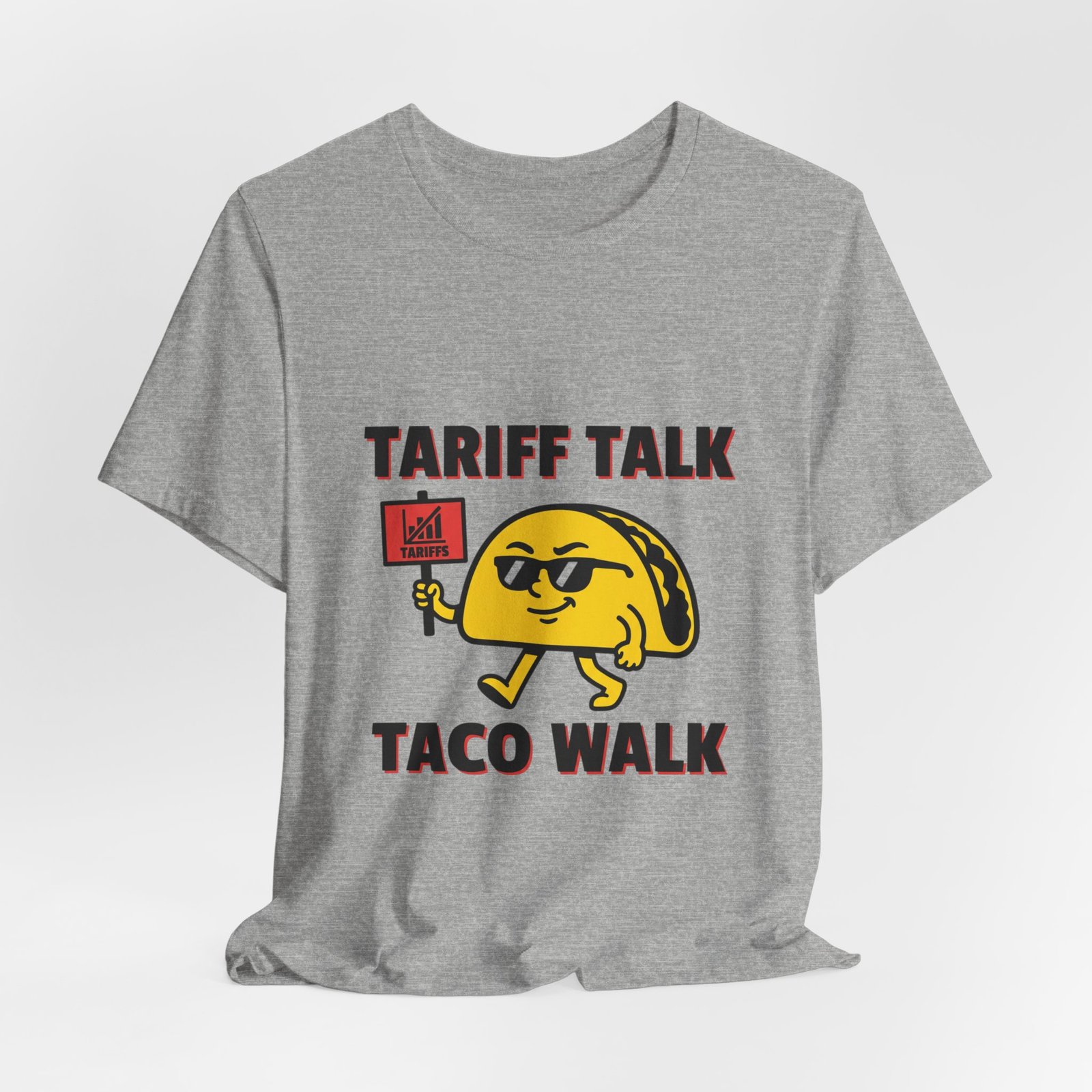 Tariff Talk Taco Walk Tee | political taco pun, protest typography - Image 16