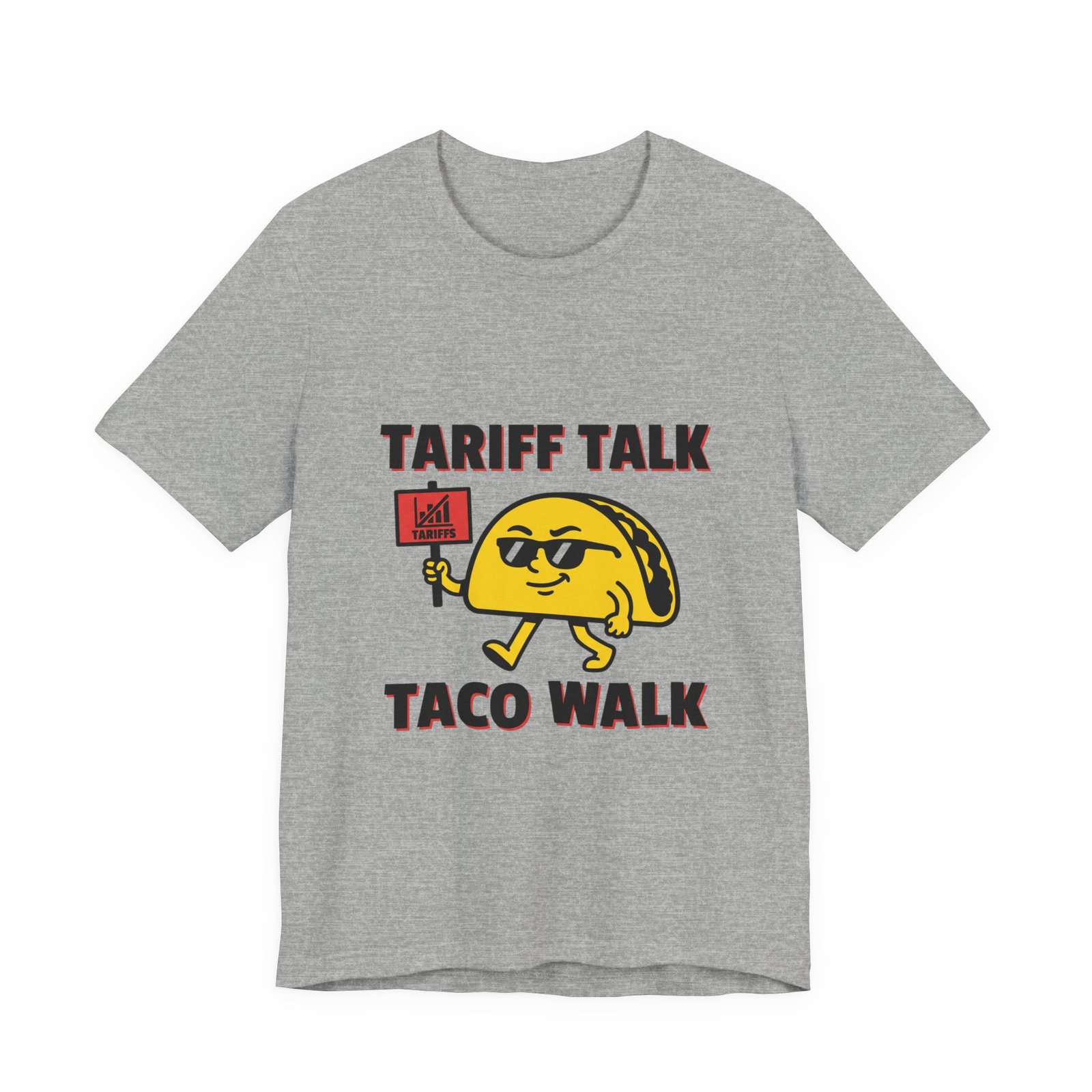 Tariff Talk Taco Walk Tee | political taco pun, protest typography - Image 13