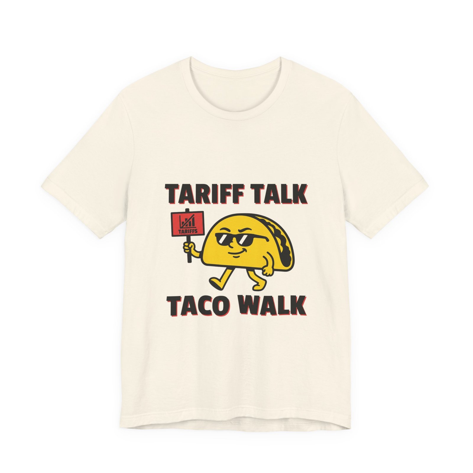 Tariff Talk Taco Walk Tee | political taco pun, protest typography - Image 9
