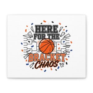 Bracket Chaos Basketball Canvas | college tournament, gameday hoops