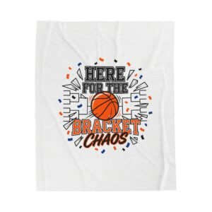 Bracket Chaos Velveteen Plush Blanket | College Tournament, Gameday Hoops