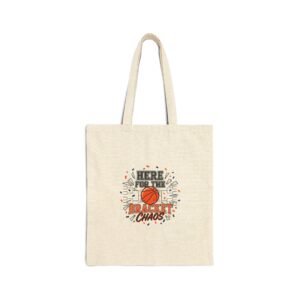 Bracket Chaos Tote | College Tournament Basketball Canvas, Gameday Hoops Bag